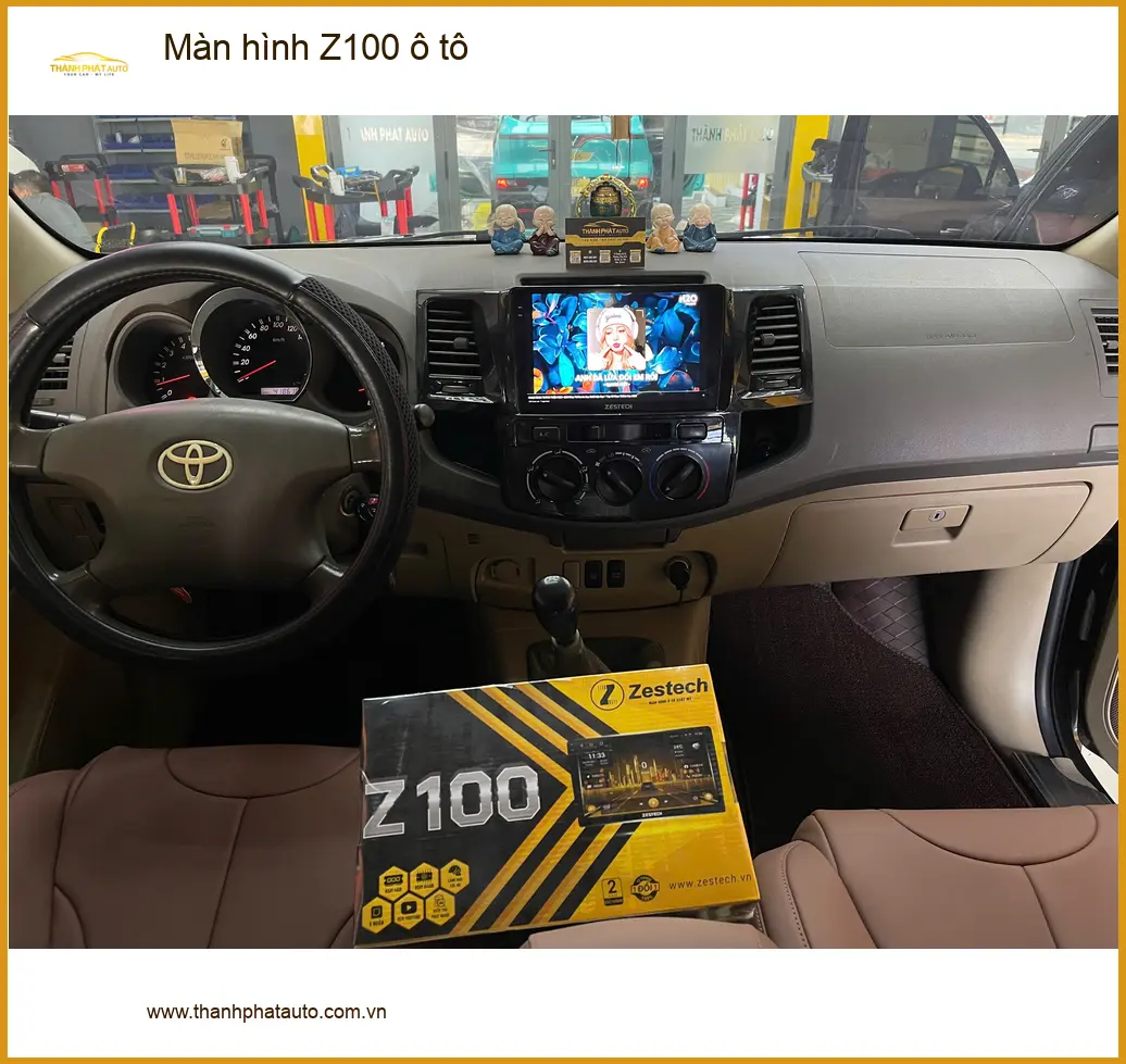 Anh Minh lắp màn hình Z100 ô tô cho Kia K3 Quận Tân Bình để xem YouTube ảnh thực tế 3