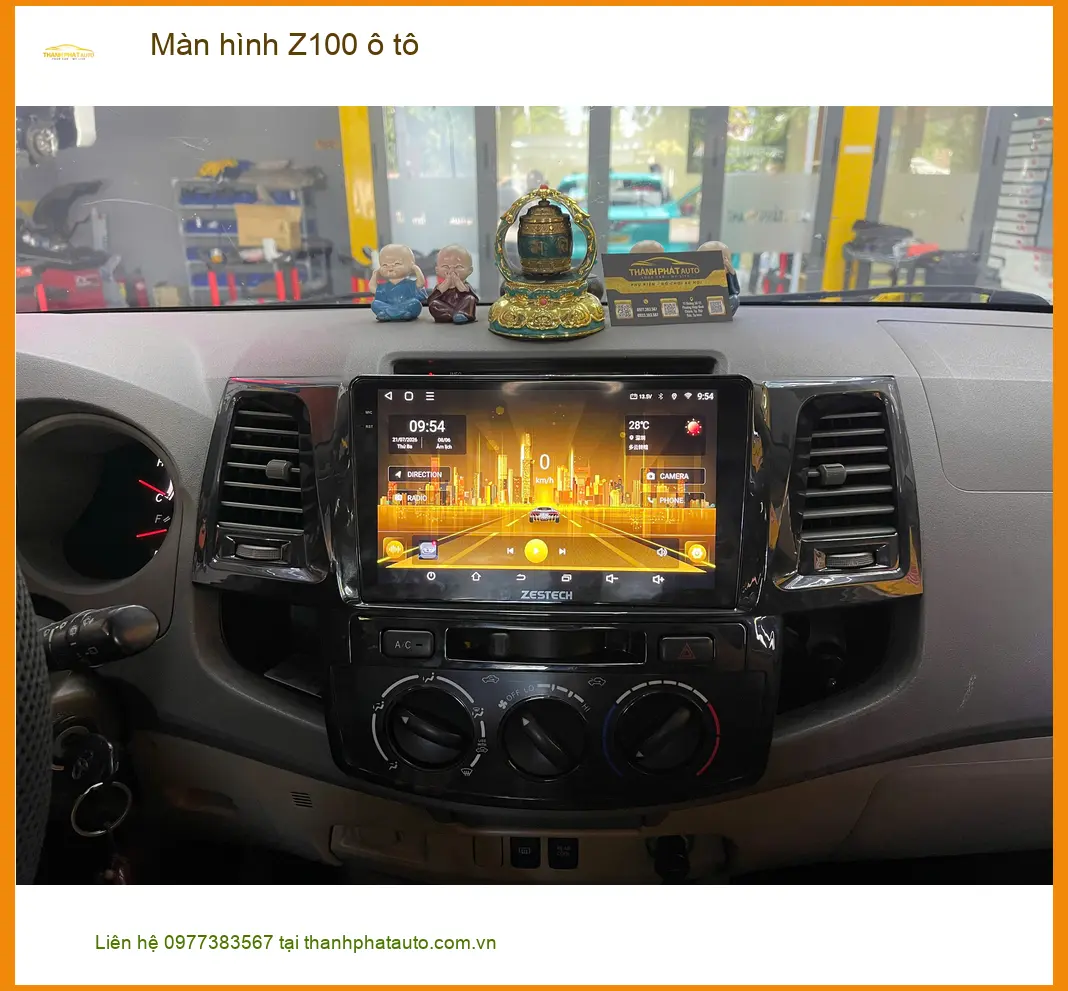 Anh Tấn lắp màn hình Z100 ô tô cho Hyundai Accent tại Quận 11 để nâng tầm trải nghiệm lái xe ảnh thực tế 3