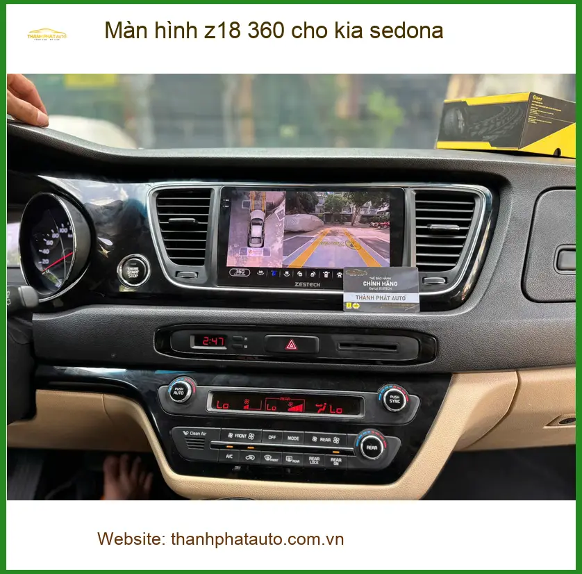 Anh Quốc Bảo nâng cấp màn hình Z18 360 cho Kia Sedona tại Quận 2 ảnh thực tế 3