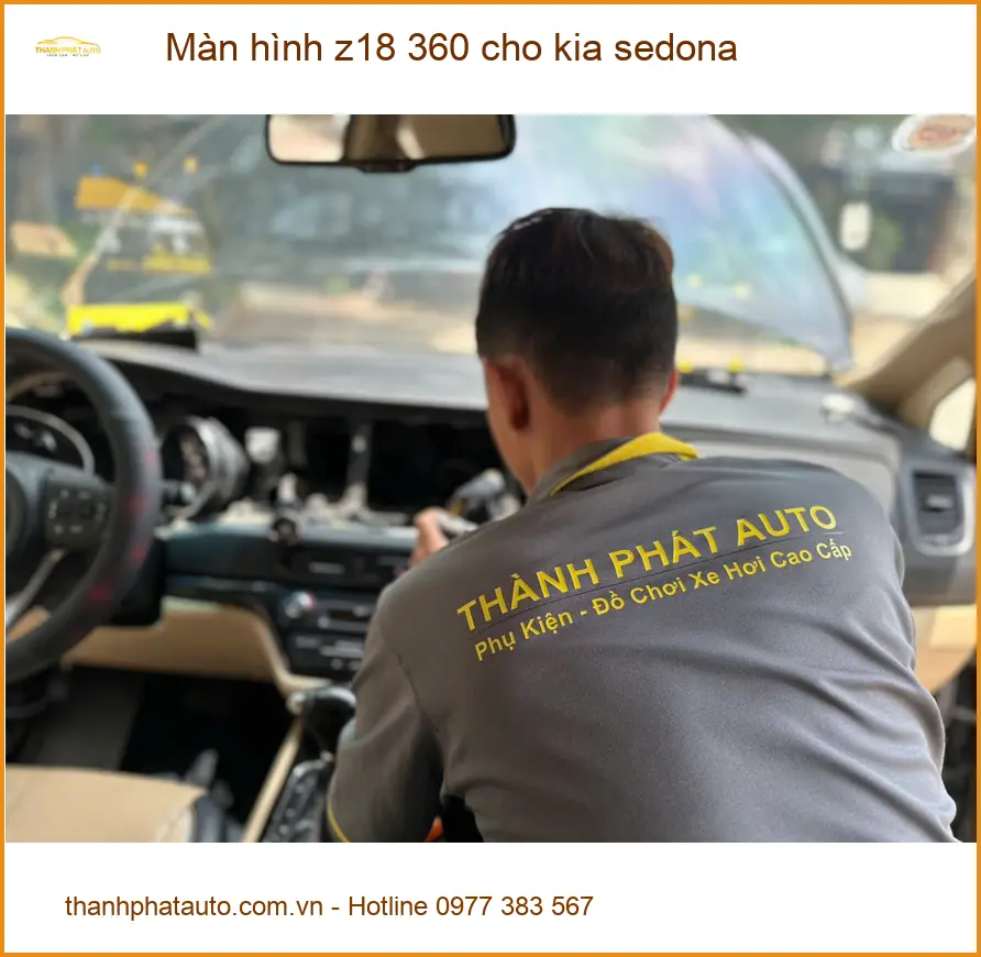 Cô Thảo lắp màn hình Z18 360 cho Kia Sedona tại Quận Tân Bình ảnh thực tế 4