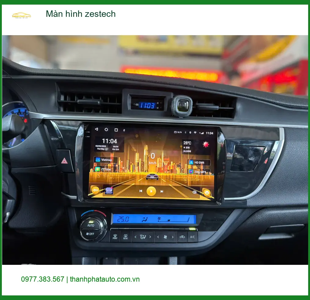 Anh Khải lắp màn hình Zestech cho Hyundai Creta tại Quận Thủ Đức để nâng cấp trải nghiệm lái ảnh thực tế 4