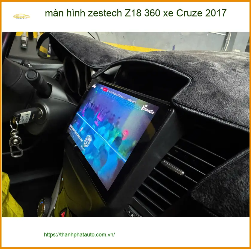 Chị Hương Giang lắp màn hình Zestech Z18 360 Cruze 2017 tại Tân Bình ảnh thực tế 2