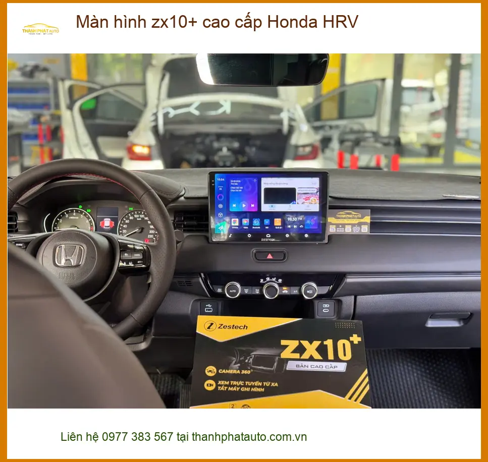 Chị Hằng nâng cấp màn hình ZX10+ cao cấp Honda HRV Quận 12 tiện nghi hơn