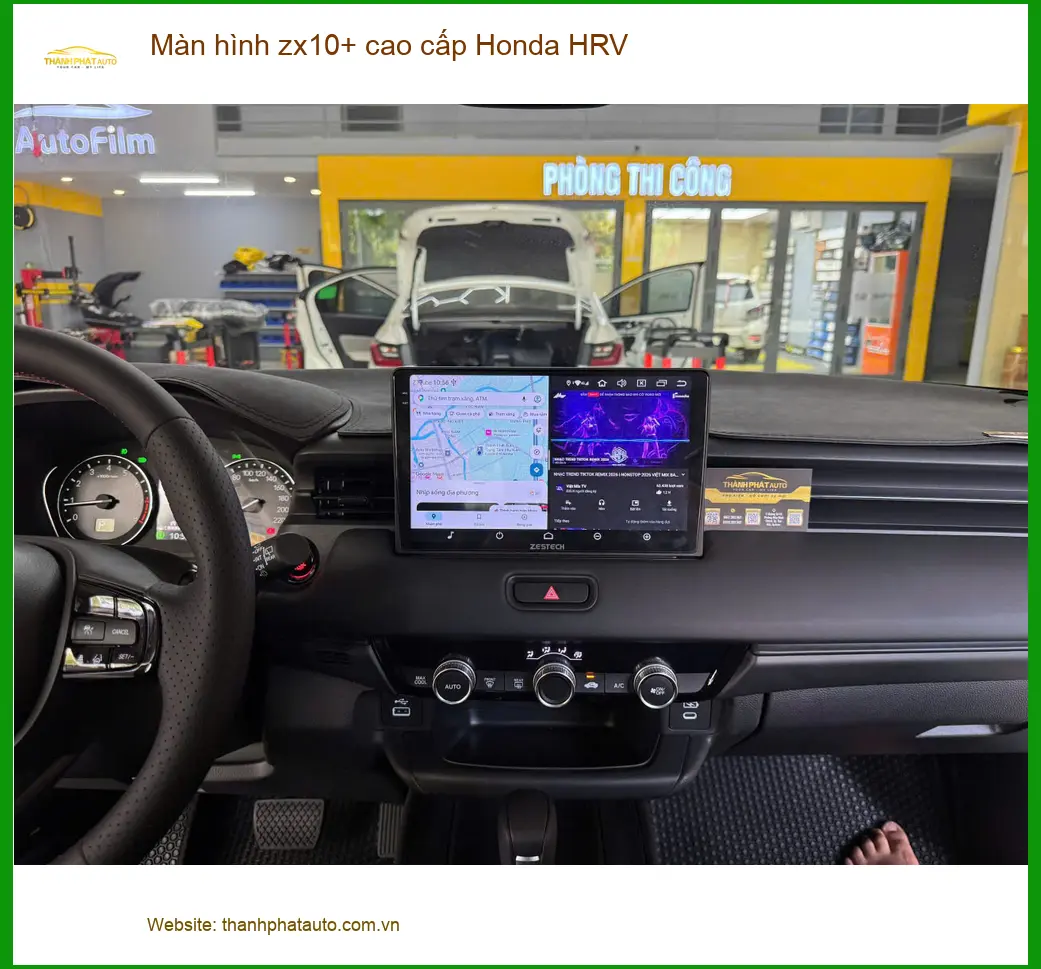 Chị Hằng nâng cấp màn hình ZX10+ cao cấp Honda HRV Quận 12 tiện nghi hơn ảnh thực tế 2