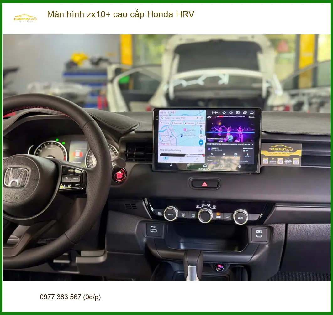 Chị Hằng nâng cấp màn hình ZX10+ cao cấp Honda HRV Quận 12 tiện nghi hơn ảnh thực tế 3
