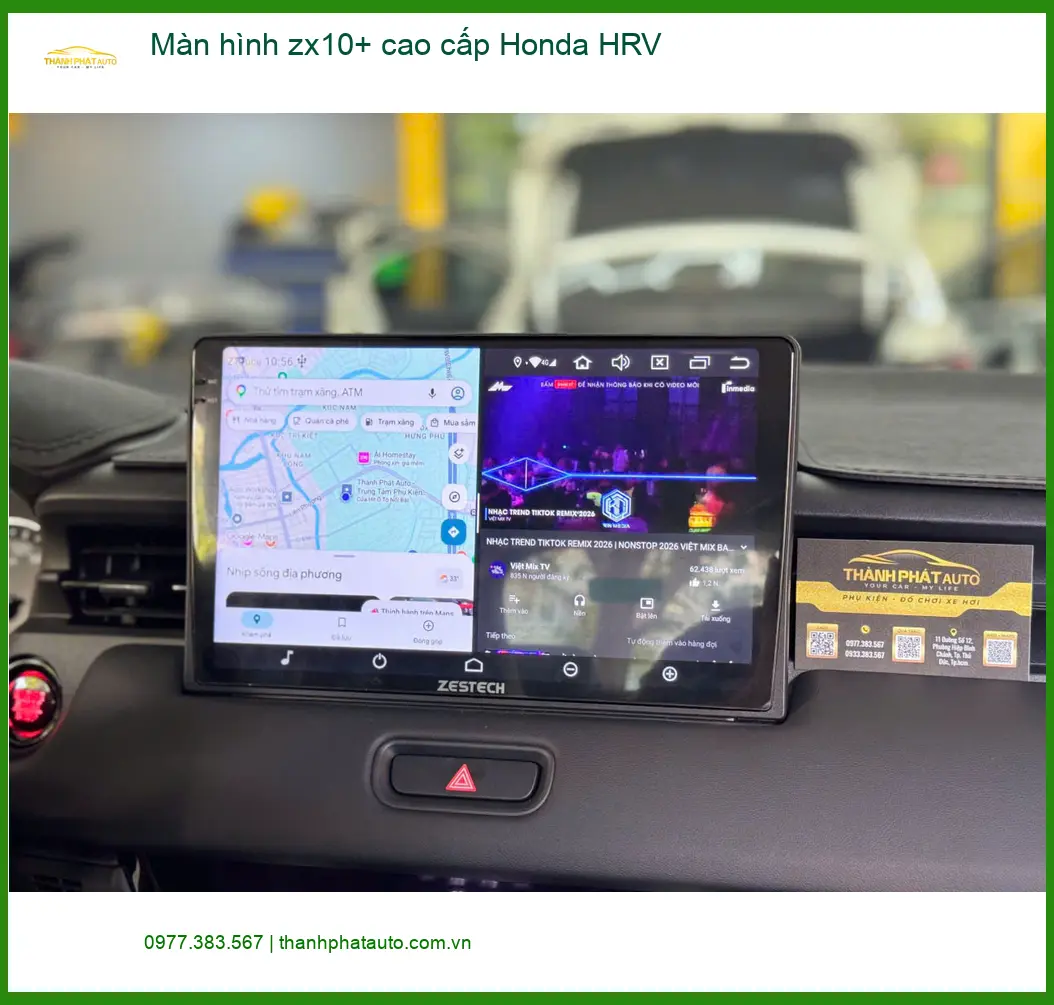 Chị Hằng nâng cấp màn hình ZX10+ cao cấp Honda HRV Quận 12 tiện nghi hơn ảnh thực tế 4