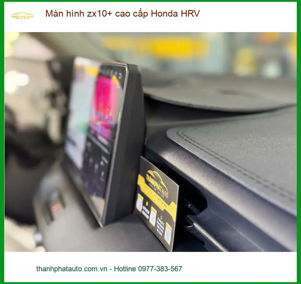 Chị Cẩm lắp màn hình ZX10+ cao cấp Honda HRV Quận Tân Bình