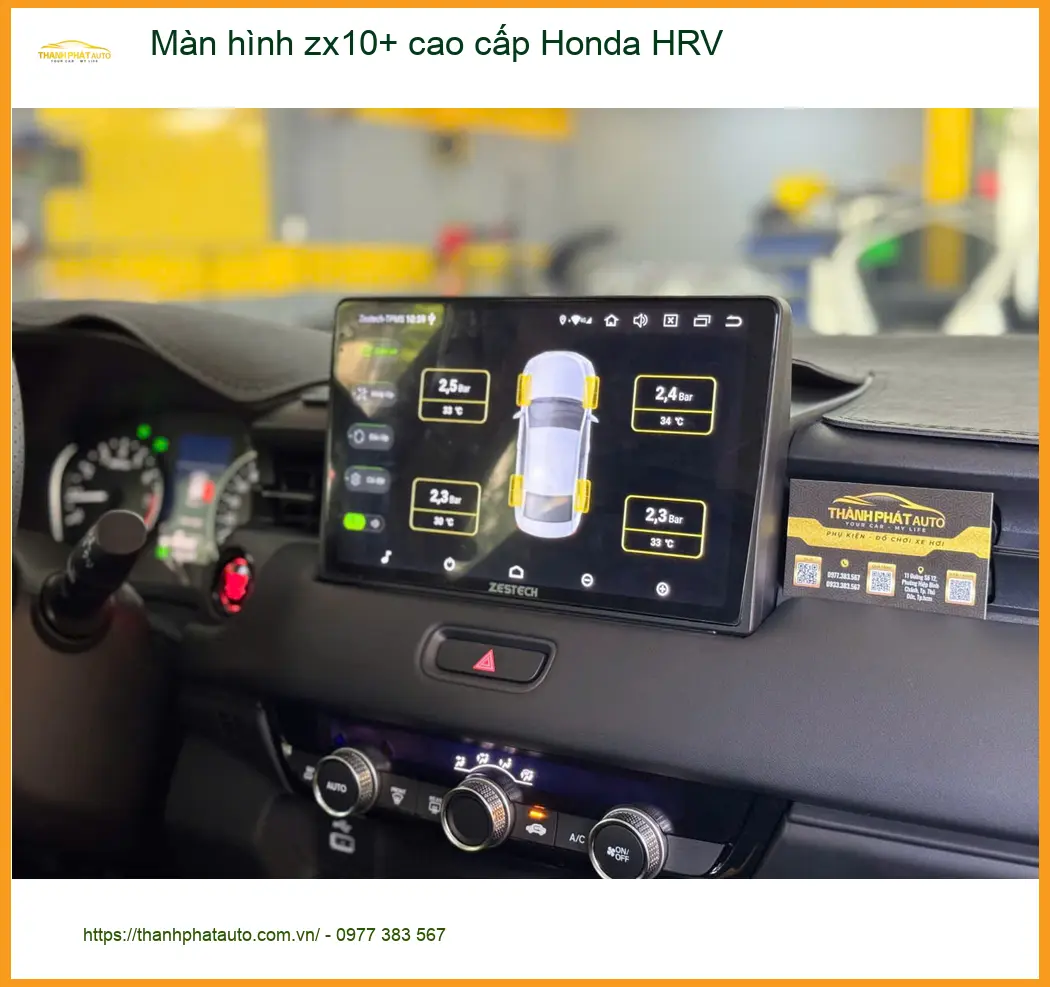 Chị Cẩm lắp màn hình ZX10+ cao cấp Honda HRV Quận Tân Bình ảnh thực tế 3