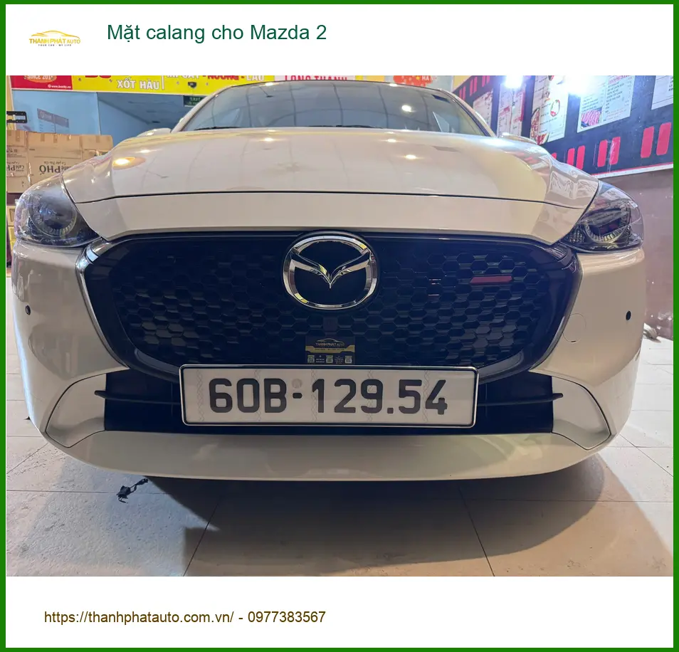 Anh Bách nâng cấp mặt calang cho Mazda 2 tại Quận 8 để xe sang hơn ảnh thực tế 4