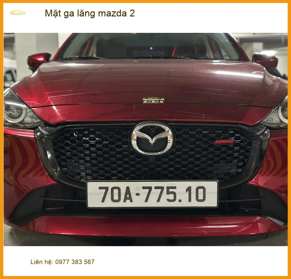 Anh Huy độ Mặt ga lăng Mazda 2 tại Quận Thủ Đức để xe thêm phần thể thao ảnh thực tế 2