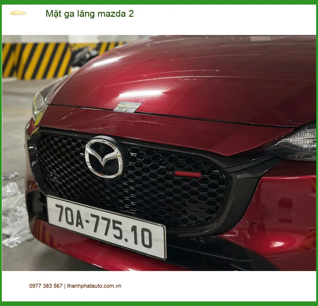 Anh Huy độ Mặt ga lăng Mazda 2 tại Quận Thủ Đức để xe thêm phần thể thao ảnh thực tế 4