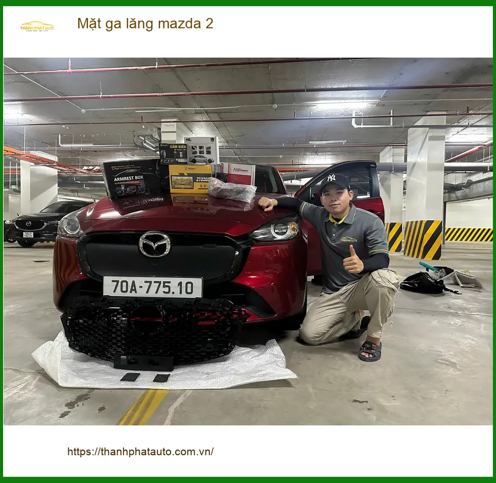 Anh Lâm độ mặt ga lăng Mazda 2 uy tín tại Quận 5 để xe cá tính hơn
