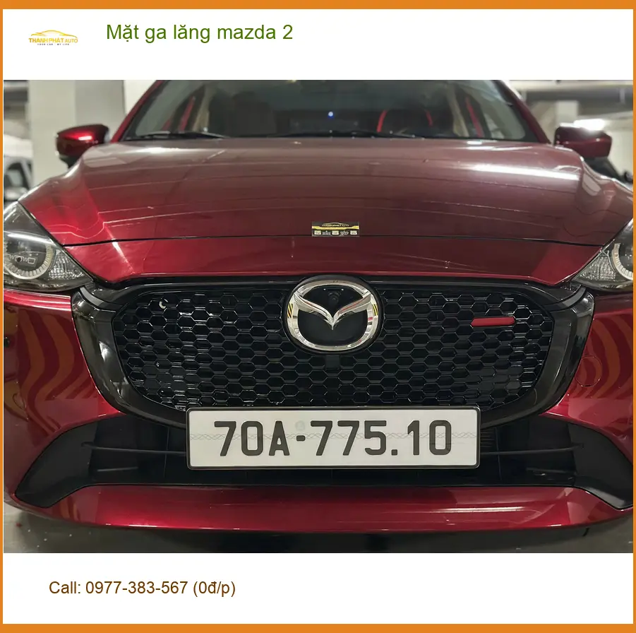 Anh Khải độ Mặt ga lăng Mazda 2 tại Quận 2 để xe trông sang trọng hơn ảnh thực tế 3
