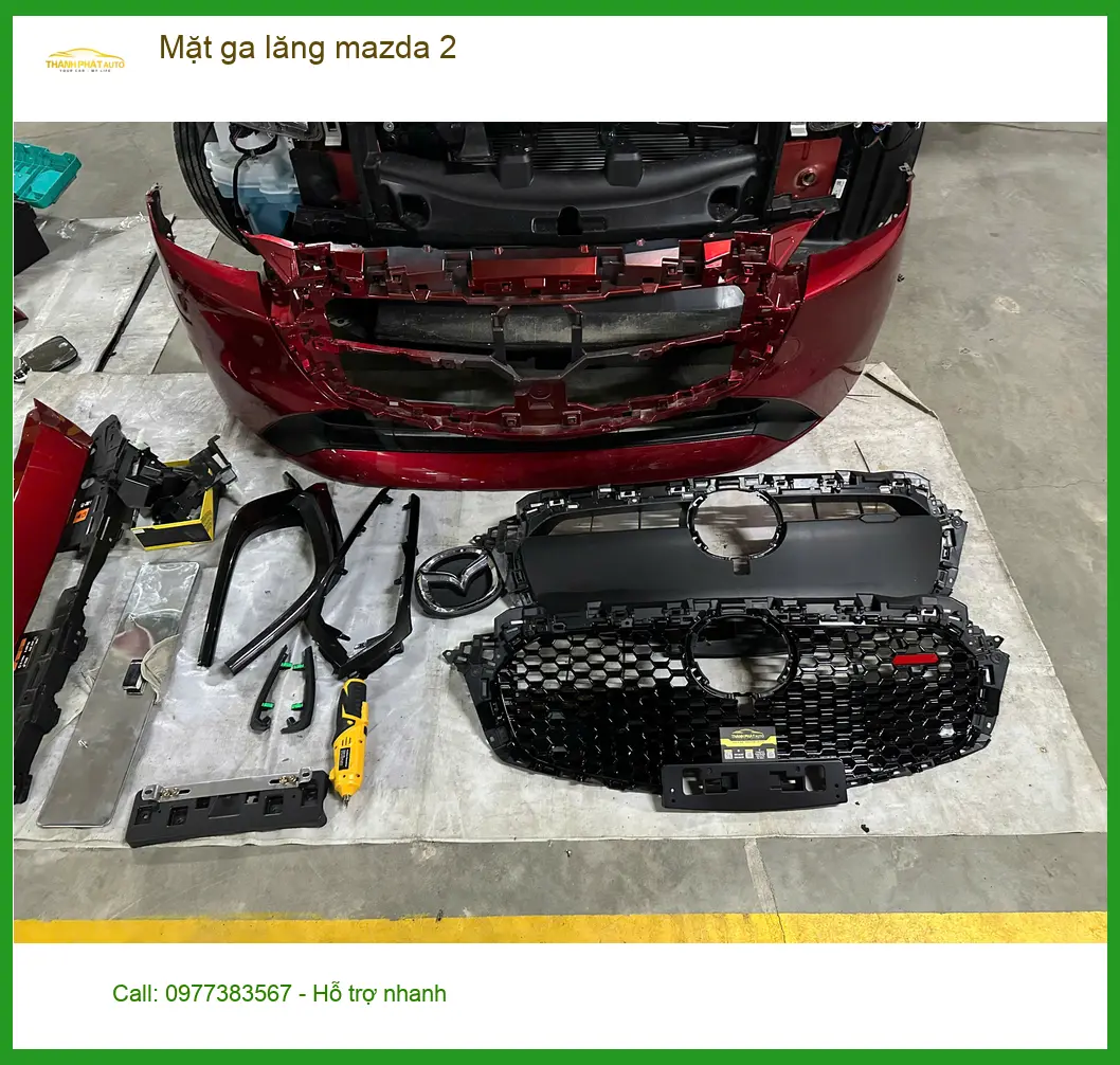 Anh Kiên lắp Mặt ga lăng Mazda 2 tại Hóc Môn cho xe thêm phần cá tính ảnh thực tế 4