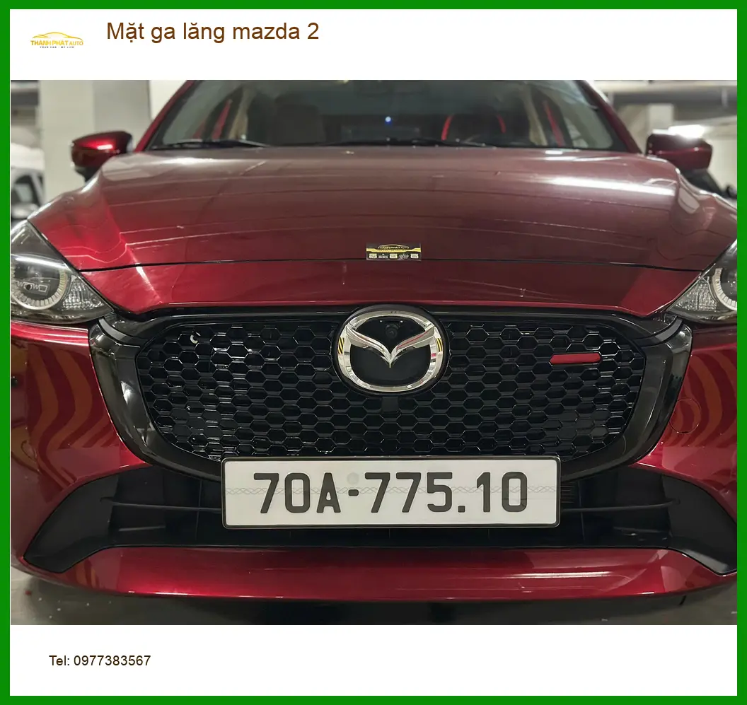 Anh Kiên lắp Mặt ga lăng Mazda 2 tại Hóc Môn cho xe thêm phần cá tính ảnh thực tế 5