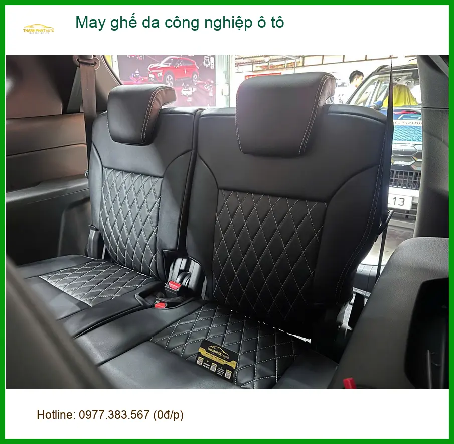 Anh Quang bọc ghế da công nghiệp ô tô Santa Fe Quận Bình Thạnh ảnh thực tế 3