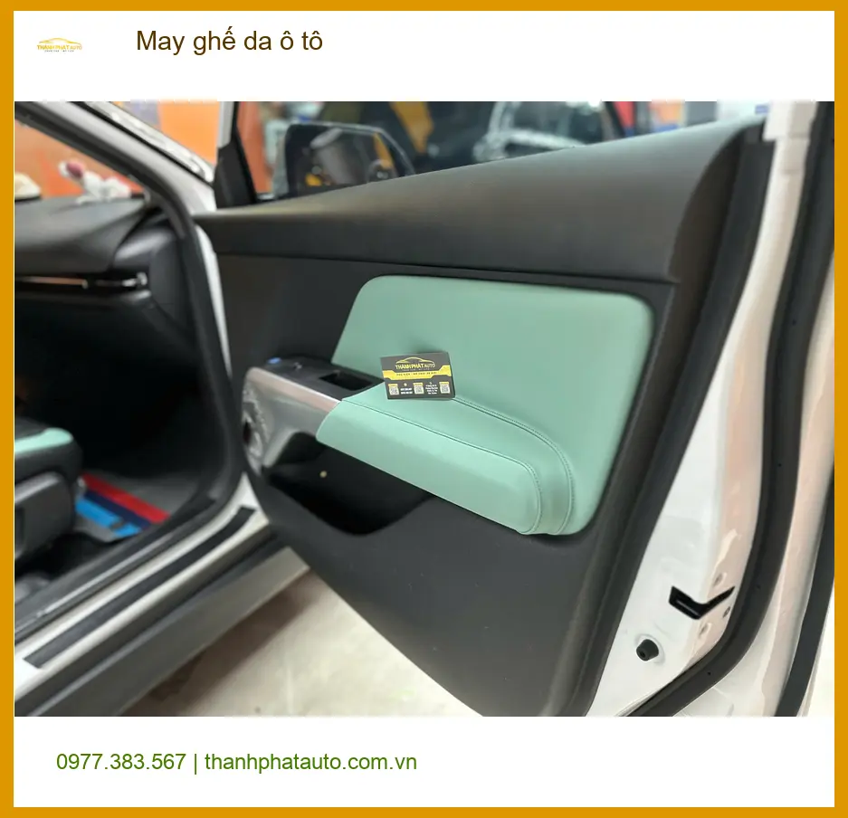 Chị Thảo may ghế da ô tô cho Hyundai Accent tại Quận Bình Thạnh để nội thất sang trọng hơn ảnh thực tế 2