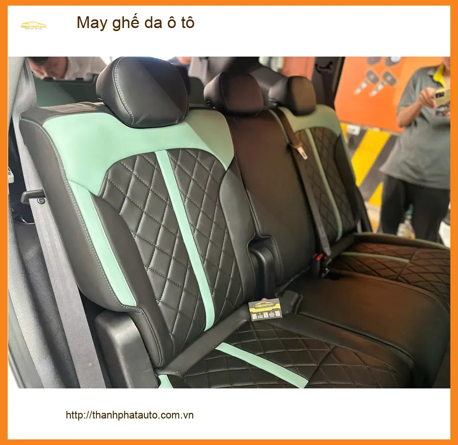 Chị Thảo may ghế da ô tô cho Hyundai Accent tại Quận Bình Thạnh để nội thất sang trọng hơn ảnh thực tế 5