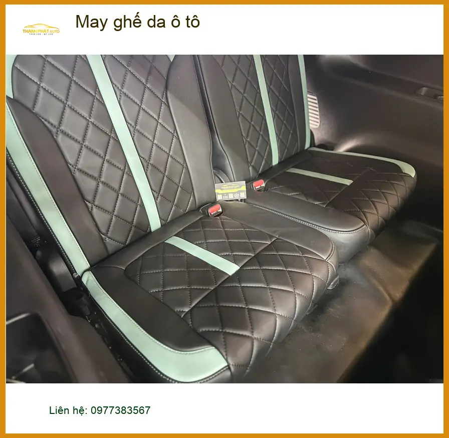 Chú Khoa may ghế da ô tô cho Toyota Vios tại Hóc Môn cho nội thất mới ảnh thực tế 2