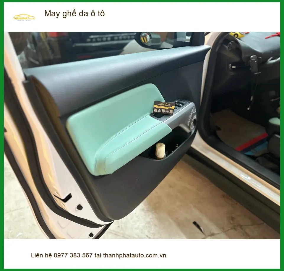 Chú Khoa may ghế da ô tô cho Toyota Vios tại Hóc Môn cho nội thất mới ảnh thực tế 4