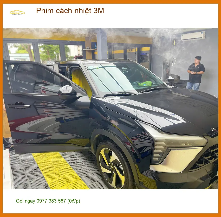 Chị Thanh Thảo dán phim cách nhiệt 3M cho Hyundai Creta tại Quận 7 chống nóng ảnh thực tế 2