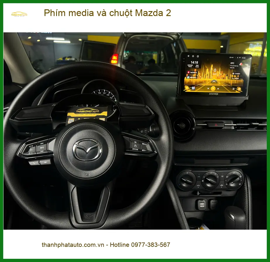 Anh Dũng lắp phím media và chuột Mazda 2 tại Hóc Môn để thao tác giải trí tiện lợi hơn ảnh thực tế 3