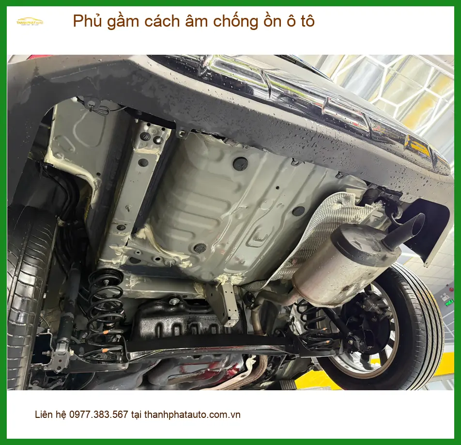 Anh Tùng phủ gầm cách âm chống ồn ô tô Hyundai Accent giảm tiếng ồn khó chịu
