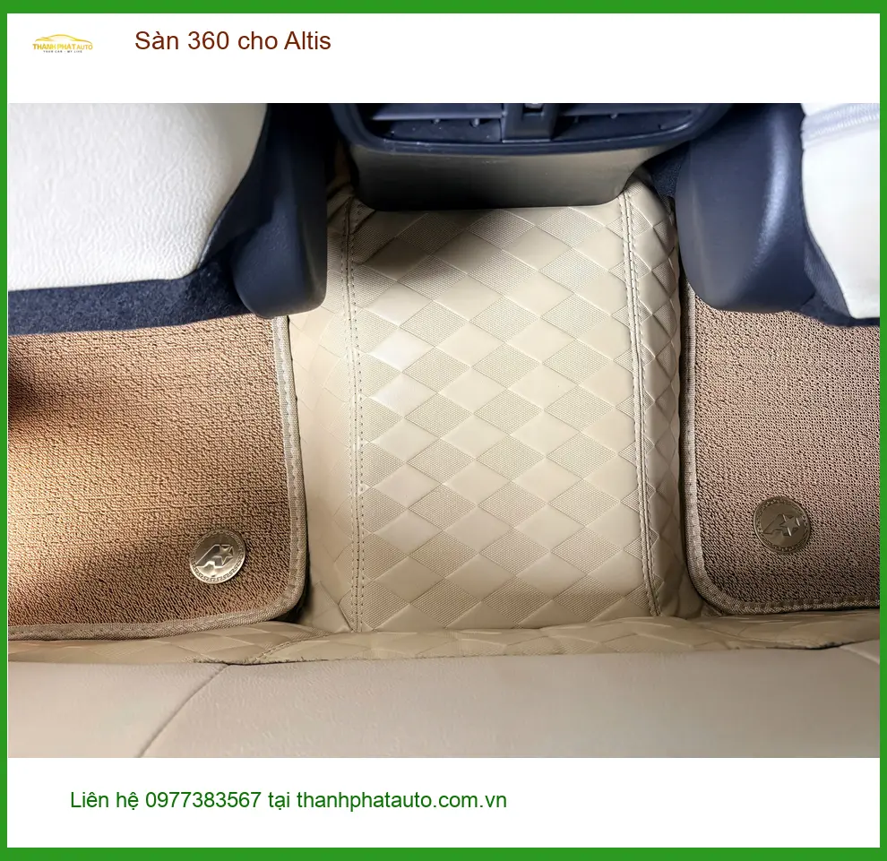 Chú Lộc lắp sàn 360 cho Toyota Altis Quận Tân Phú để bảo vệ sàn xe ảnh thực tế 2