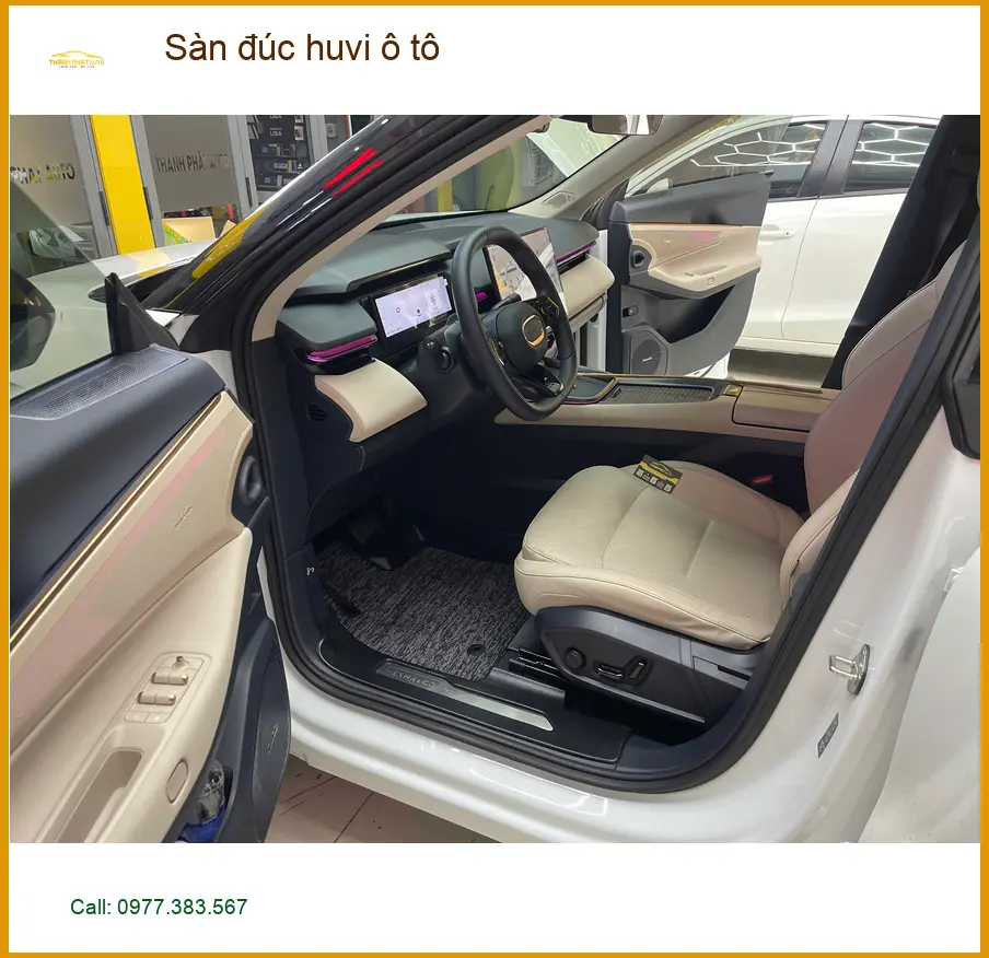 Anh Đạt lắp sàn đúc Huvi ô tô Honda CR-V tại Quận 12