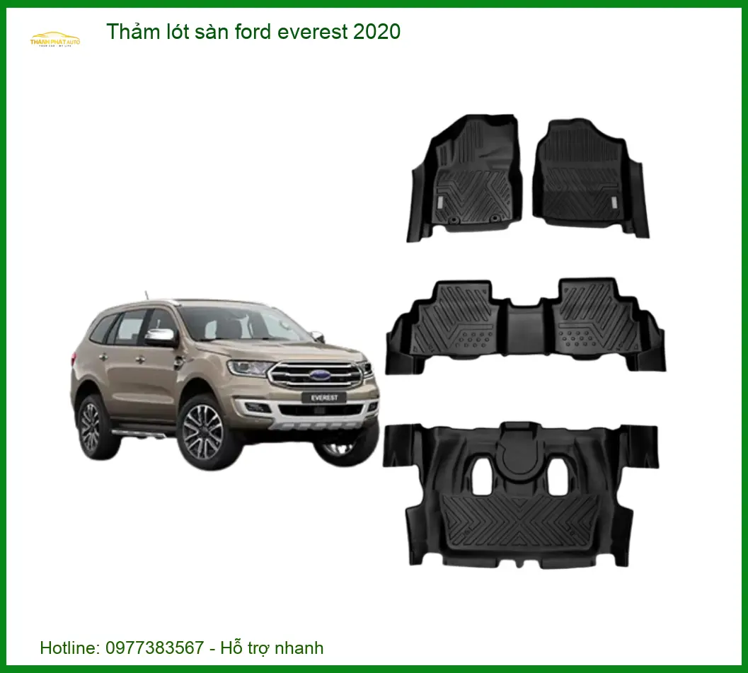 Thảm lót sàn Ford Everest 2020 - Trung Tâm Nâng Cấp Cao Cấp TPHCM