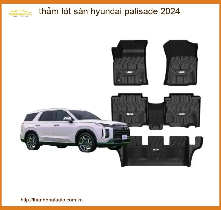 Thảm Lót Sàn Hyundai Palisade 2024