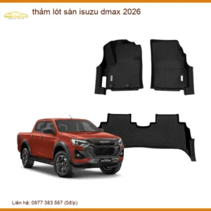 Thảm Lót Sàn Isuzu Dmax 2026 - Địa Chỉ Lắp Đặt Uy Tín TPHCM