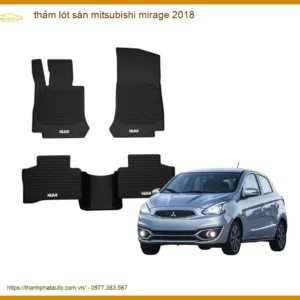 Thảm Lót Sàn Mitsubishi Mirage 2018 - Địa Chỉ Lắp Đặt Uy Tín TPHCM