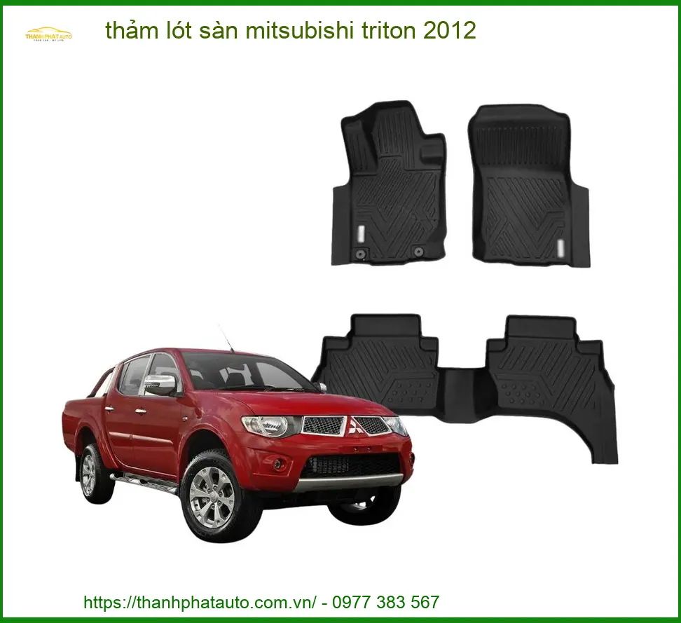 Thảm Lót Sàn Mitsubishi Triton 2012 - Địa Chỉ Lắp Đặt Uy Tín TPHCM