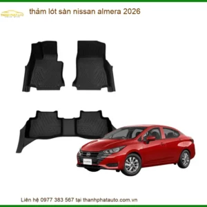 Thảm Lót Sàn Nissan Almera 2026 - Địa Chỉ Lắp Đặt Uy Tín TPHCM