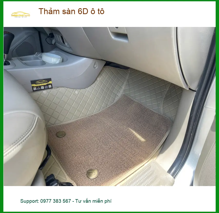 Chị Hằng lắp thảm sàn 6D ô tô cho Toyota Corolla Cross tại Quận 7 giữ nội thất luôn sạch đẹp ảnh thực tế 3