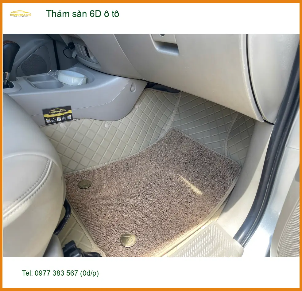 Anh Minh lắp Thảm sàn 6D ô tô Mazda 3 Quận Bình Tân, thảm cũ đã xuống cấp ảnh thực tế 2