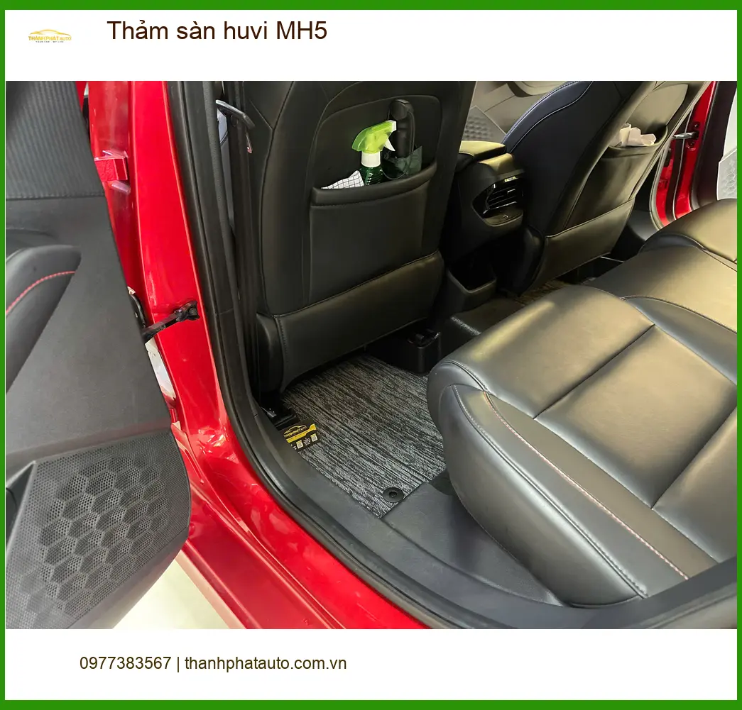 Anh Quốc Anh lắp thảm sàn Huvi MH5 cho Hyundai Santa Fe tại Quận Thủ Đức, muốn nâng cấp nội thất ảnh thực tế 3