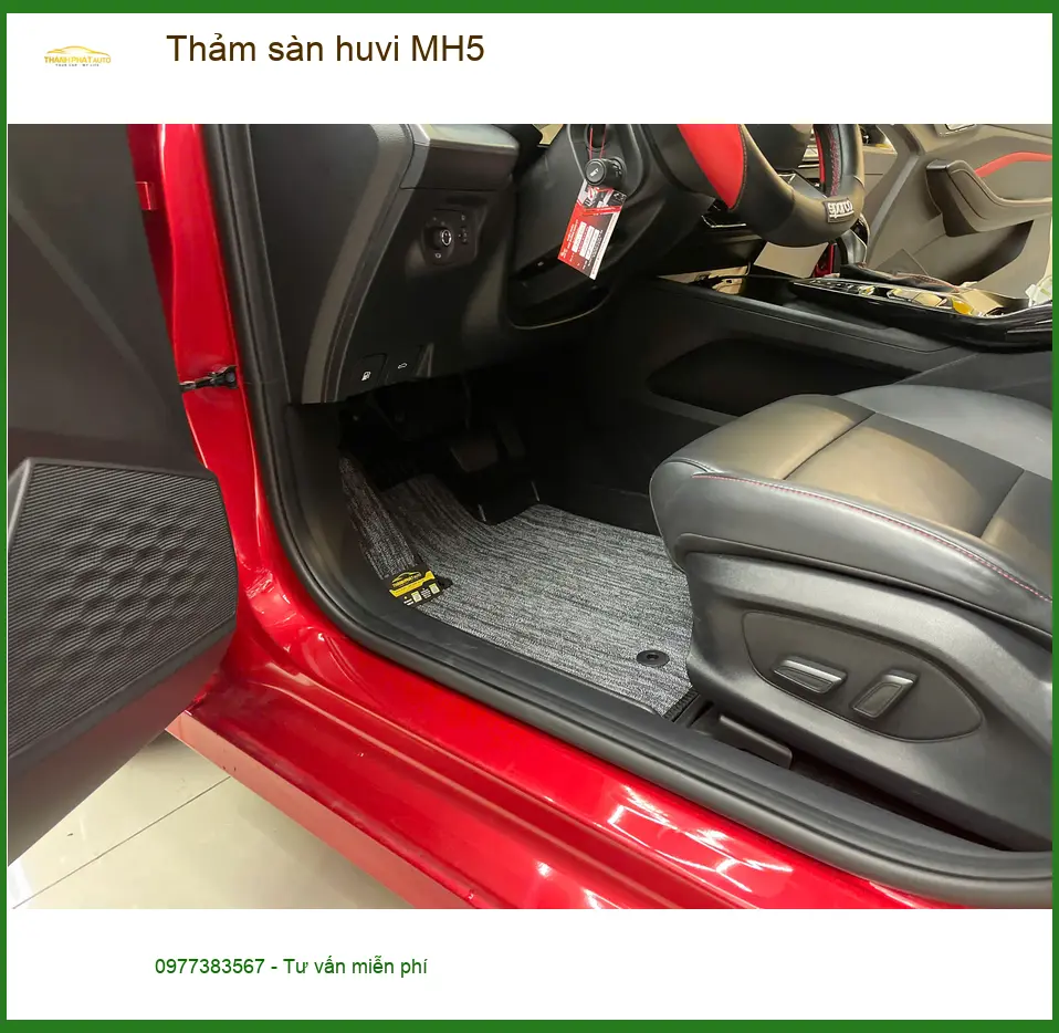 Anh Quốc Anh lắp thảm sàn Huvi MH5 cho Hyundai Santa Fe tại Quận Thủ Đức, muốn nâng cấp nội thất ảnh thực tế 4