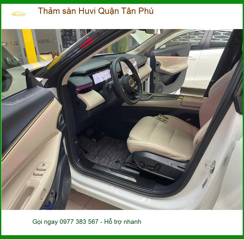 Trung Tâm May Thảm Lót Sàn Ô Tô sàn Huvi Quận Tân Phú - Thi Công Chuyên Nghiệp ảnh thực tế 2