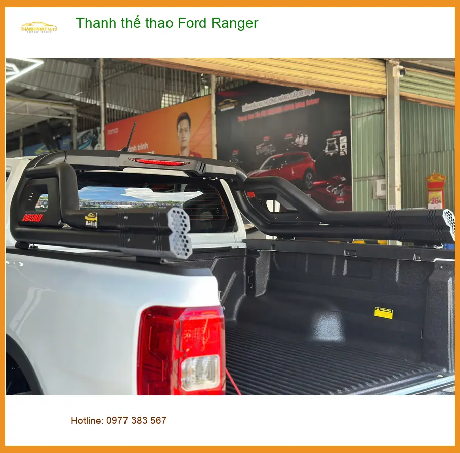 Anh Nhật gắn thanh thể thao Ford Ranger tại Quận Tân Phú để chở đồ dễ hơn ảnh thực tế 5