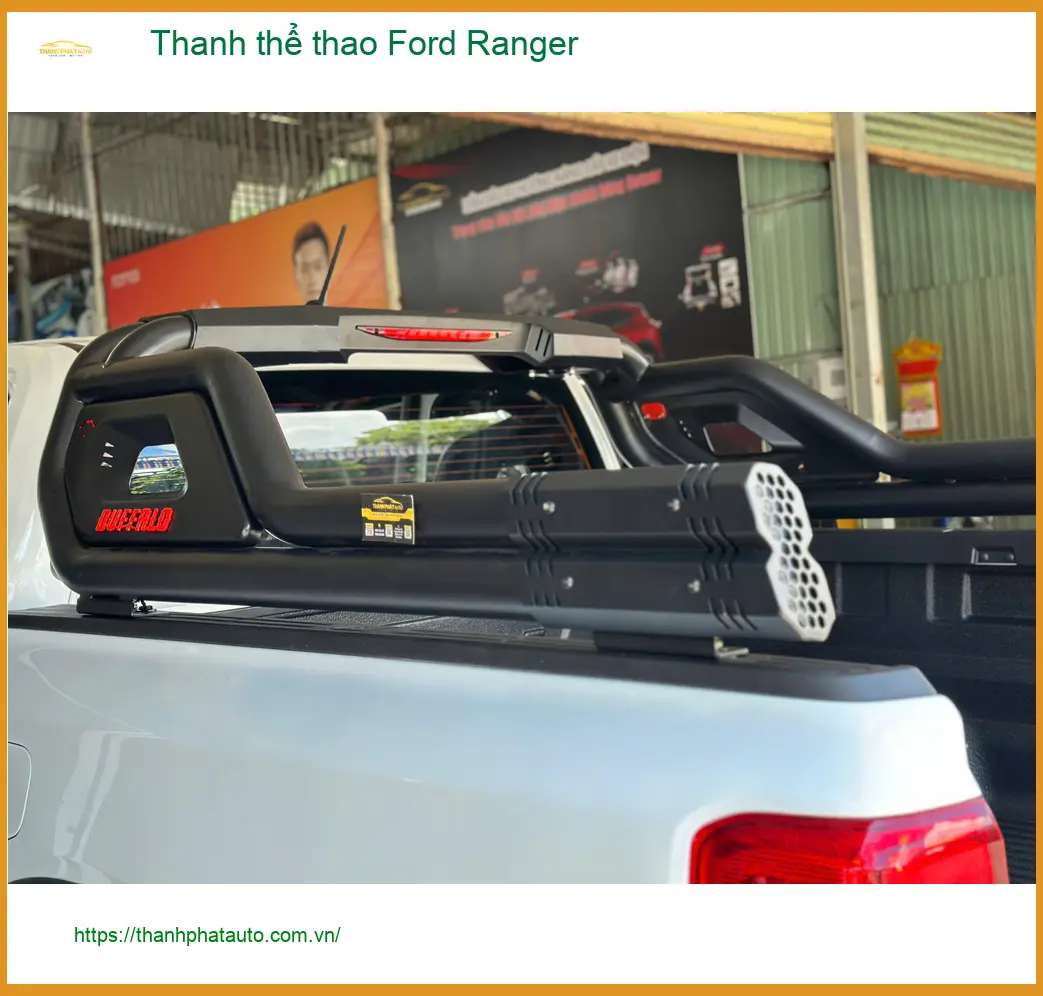 Anh Bách lắp thanh thể thao Ford Ranger tại Quận 9 để xe trông mạnh mẽ và cá tính hơn ảnh thực tế 2