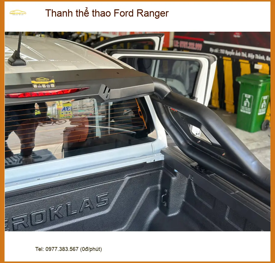 Anh Khang lắp thanh thể thao Ford Ranger tại Quận Bình Thạnh để chở đồ tiện lợi hơn ảnh thực tế 4