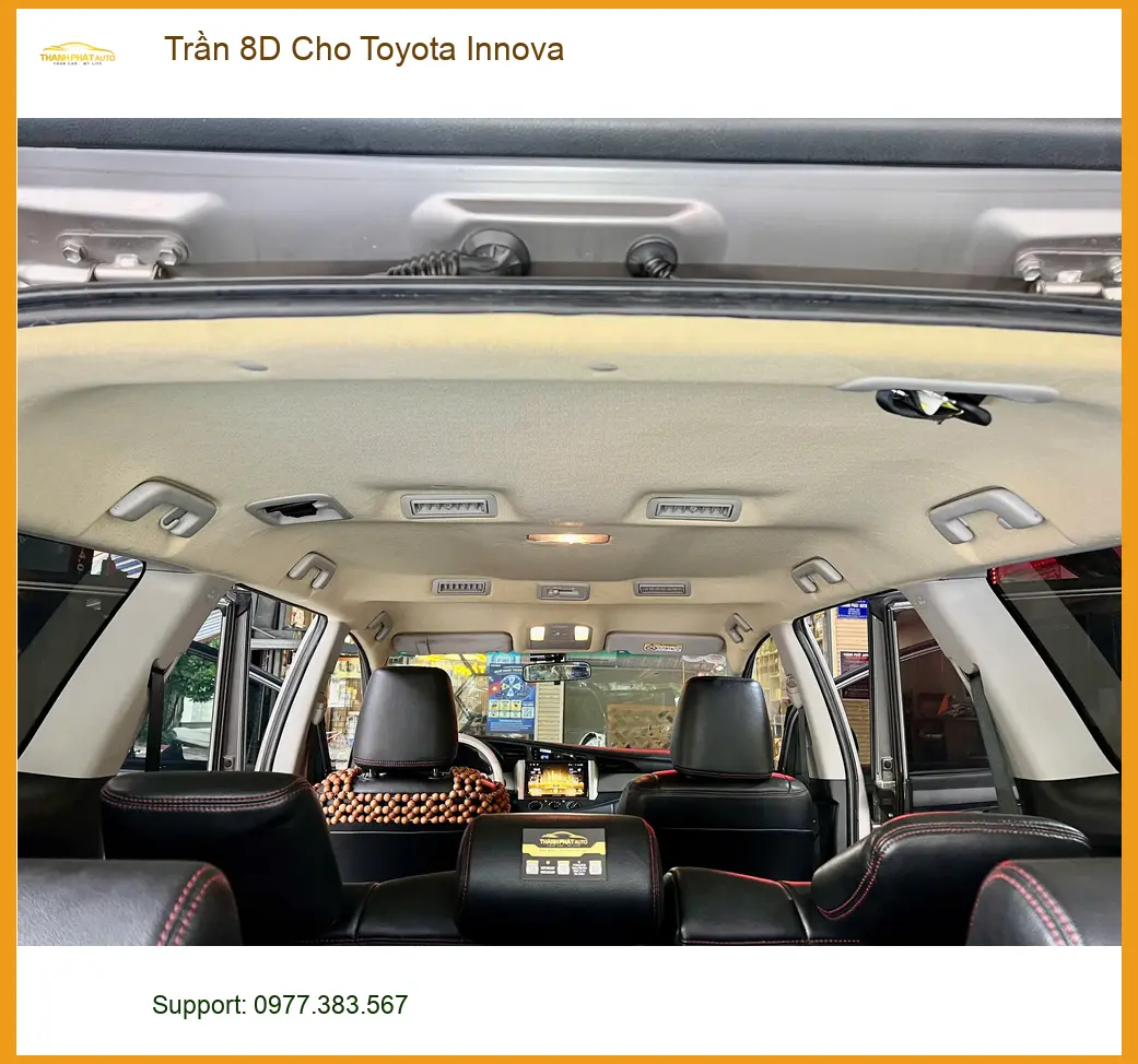 Anh Minh bọc Trần 8D cho Toyota Innova tại Gò Vấp để nội thất sang trọng hơn