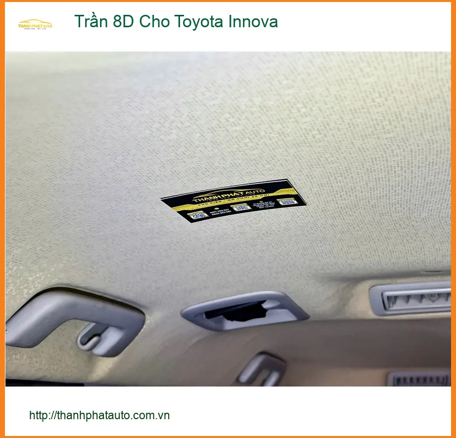 Anh Minh bọc Trần 8D cho Toyota Innova tại Gò Vấp để nội thất sang trọng hơn ảnh thực tế 4