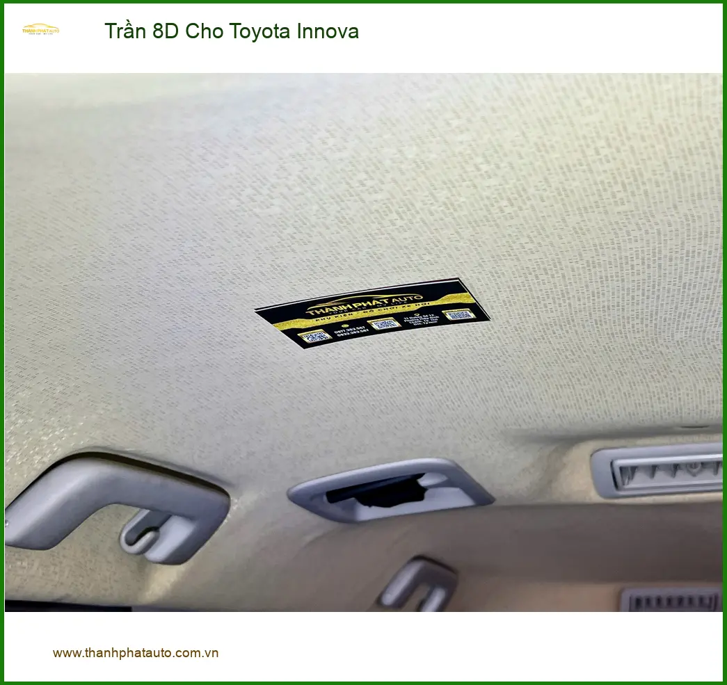 Chú Minh bọc Trần 8D cho Toyota Innova tại Quận Tân Bình vì trần cũ đã xuống cấp ảnh thực tế 2