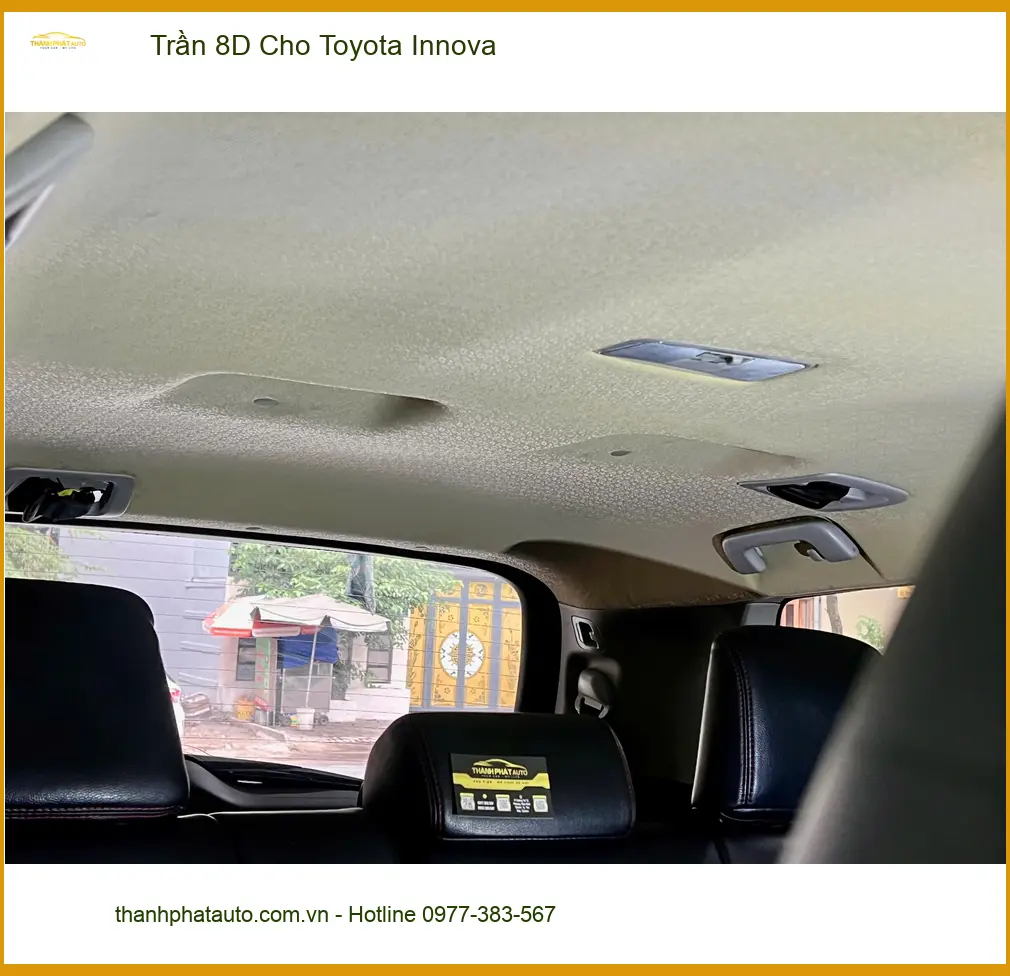 Anh Minh bọc Trần 8D Toyota Innova Quận Phú Nhuận, nội thất sang trọng