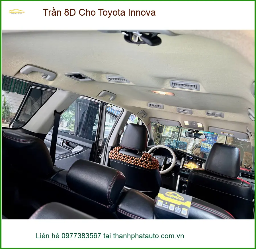 Anh Minh bọc Trần 8D Toyota Innova Quận Phú Nhuận, nội thất sang trọng ảnh thực tế 2