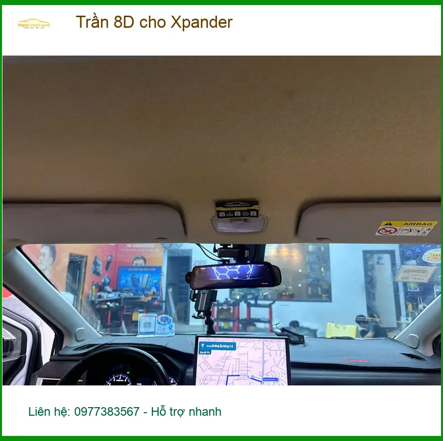 Chị Thảo bọc Trần 8D cho Xpander tại Quận 12 để nội thất xe sang trọng hơn