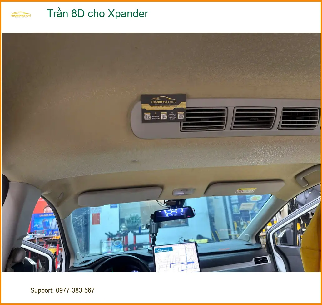 Chị Thảo bọc Trần 8D cho Xpander tại Quận 12 để nội thất xe sang trọng hơn ảnh thực tế 2